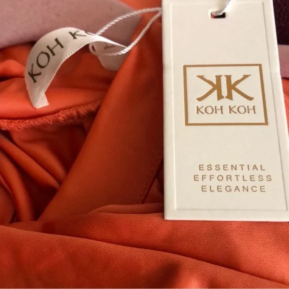 Vibrant Orange Sleeveless Maxi Dress brand new - Picture 3 of 4